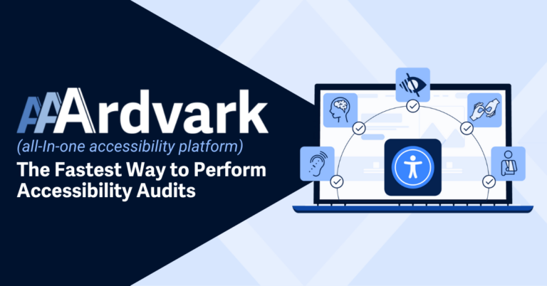 AAArdvark all-in-one accessibility platform, the fastest way to perform accessibility audits.