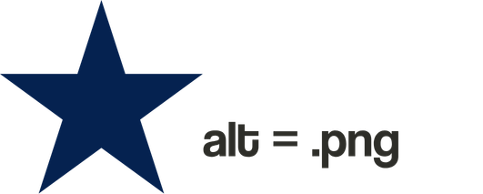 Example of an image with an inappropriate alt attribute. Alt set to '.png'